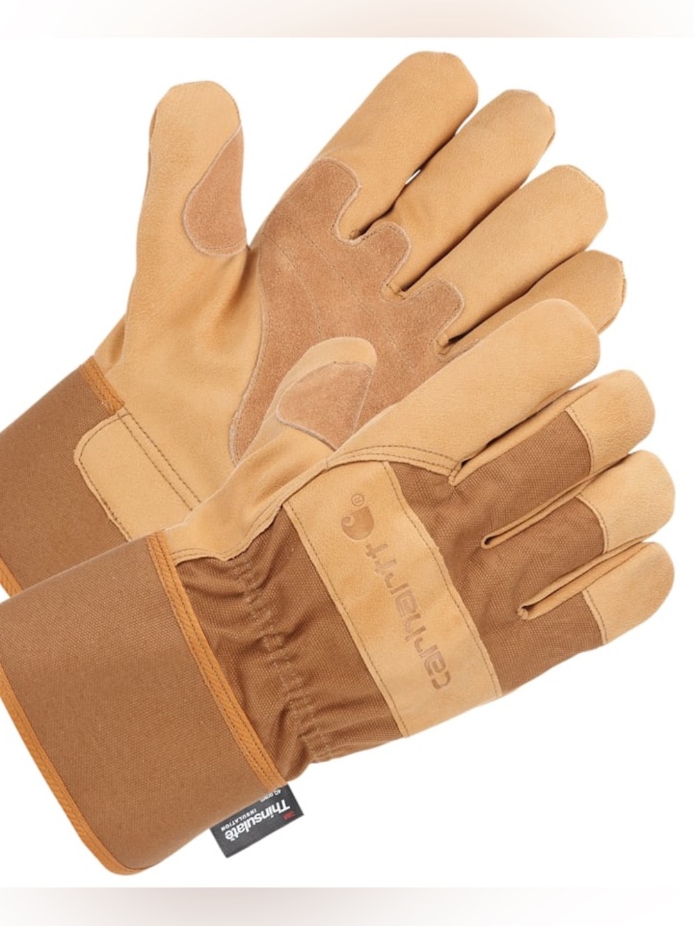 NWT Carhartt Insulated Duck Synthetic Leather Safety Cuff Glove Size Large